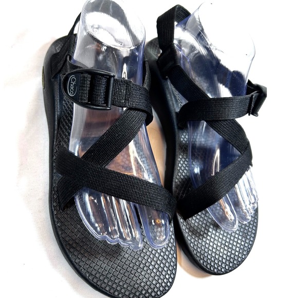 Chaco Z/1 Adjustable Classic Strap Black Sandals for Men Sz 10 Orthotic Support - Picture 12 of 14